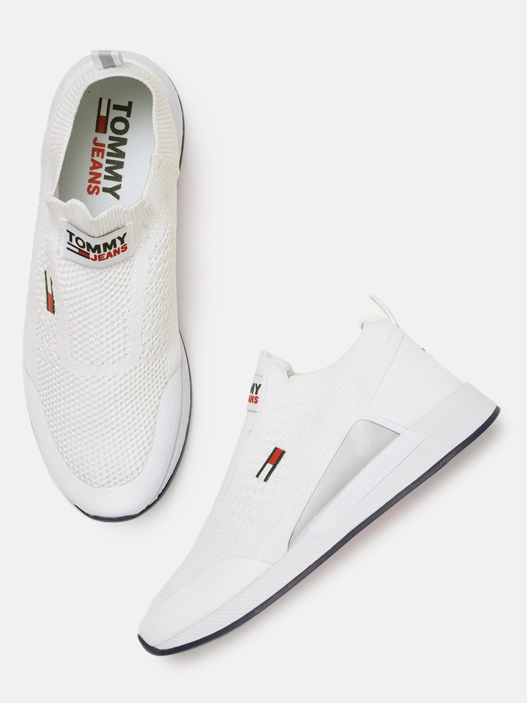 

Tommy Hilfiger Men White Solid Sneakers