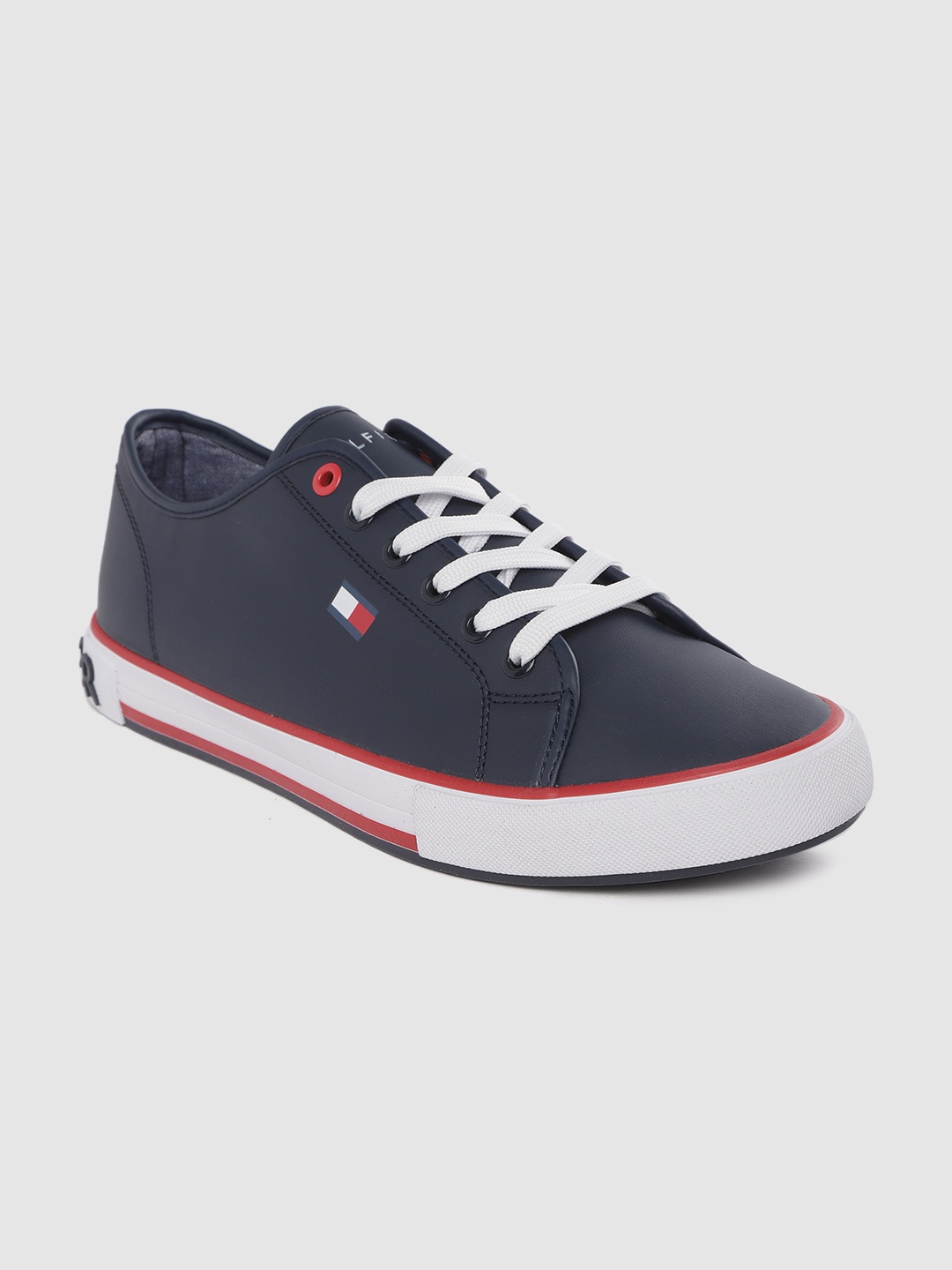 

Tommy Hilfiger Men Navy Blue Solid Sneakers