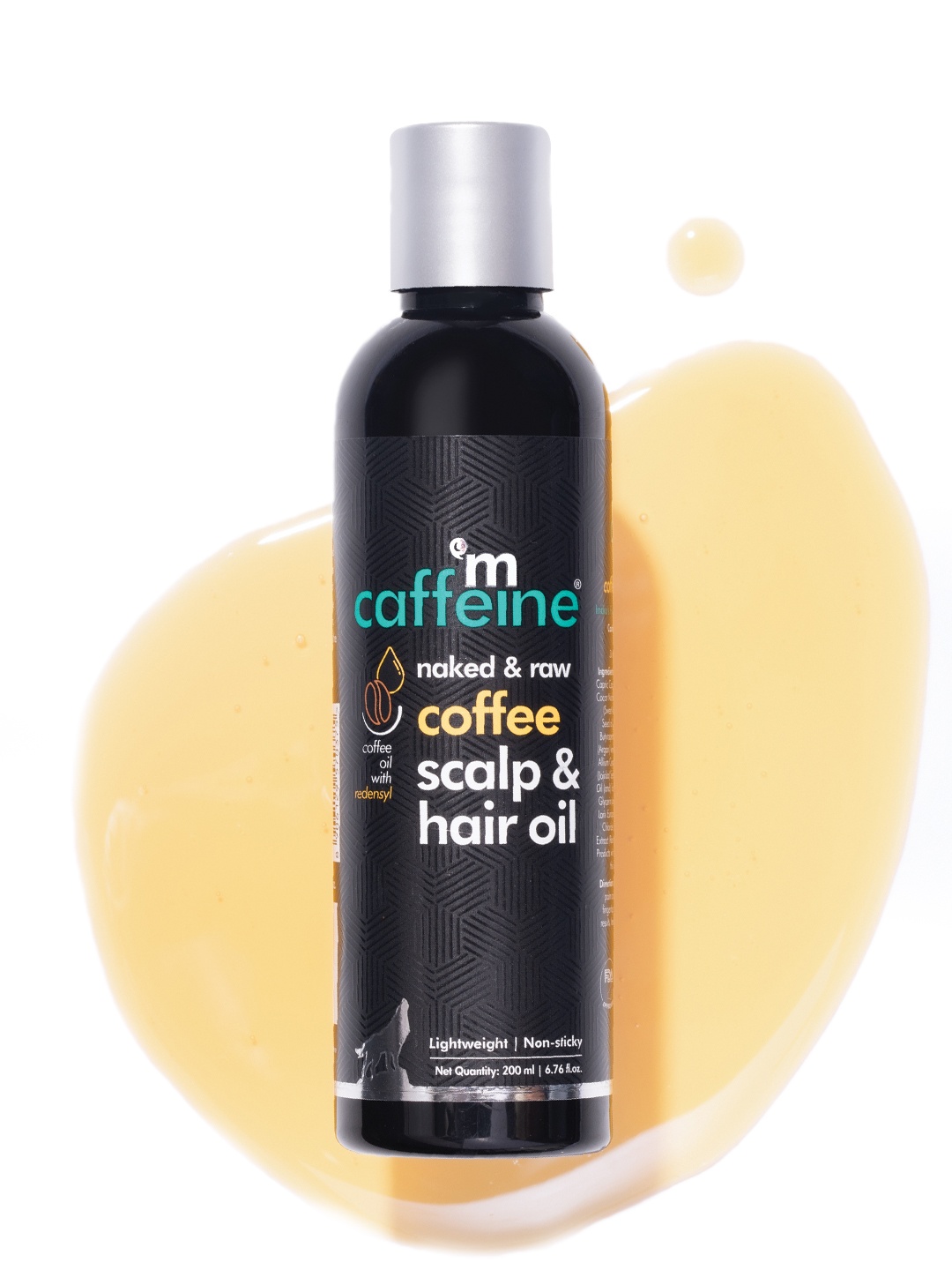 

MCaffeine Sustainable Naked & Raw Coffee Scalp & Hair Oil with Redensyl & Argan Oil - 200 ml, Brown