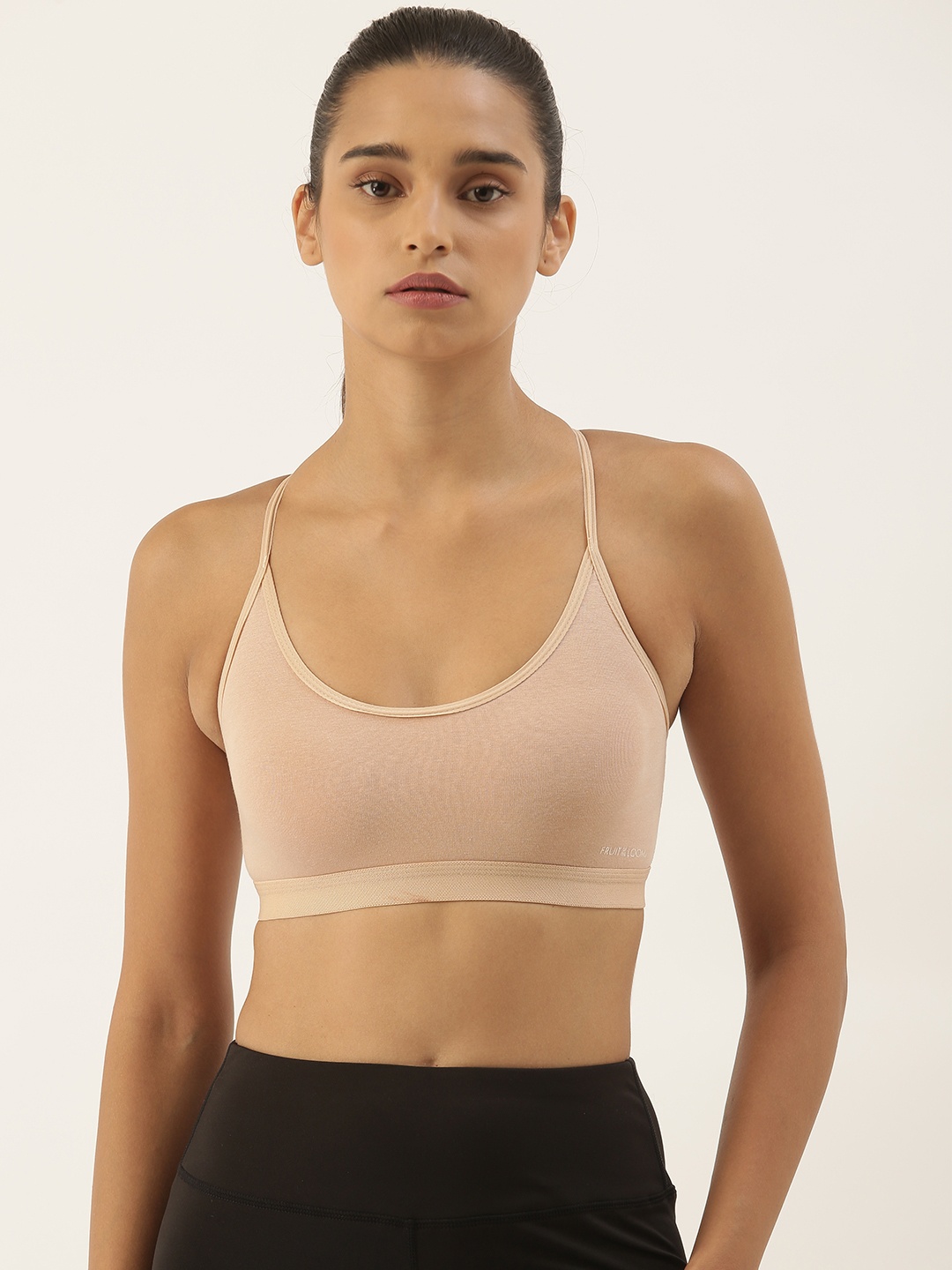 

Fruit of the loom Nude-Coloured Workout Bra Medium Coverage FCTS02-A2S4