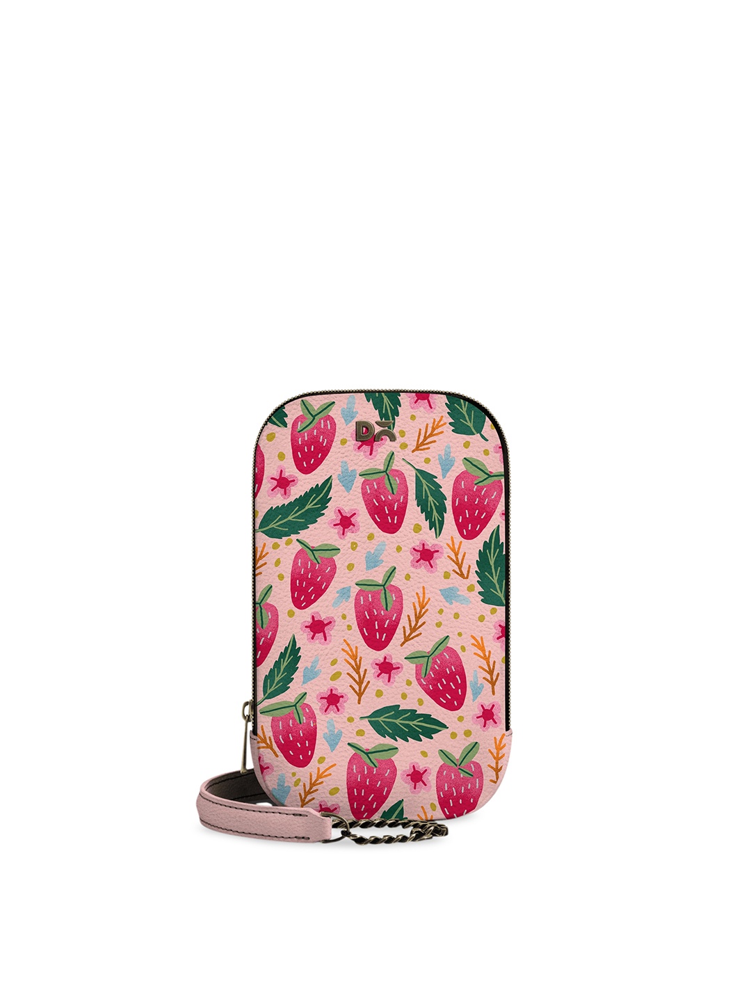 

DailyObjects Pink Printed Sling Bag