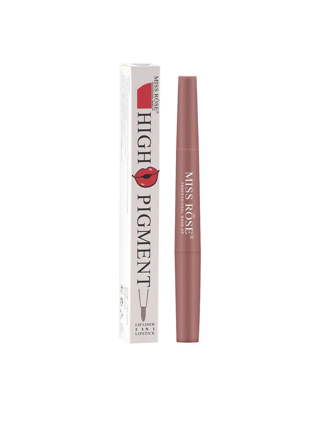 

Miss Rose Purple 2 In 1 Creamy Matte Lipstick 33 7102-001 33, 20 gm, Nude