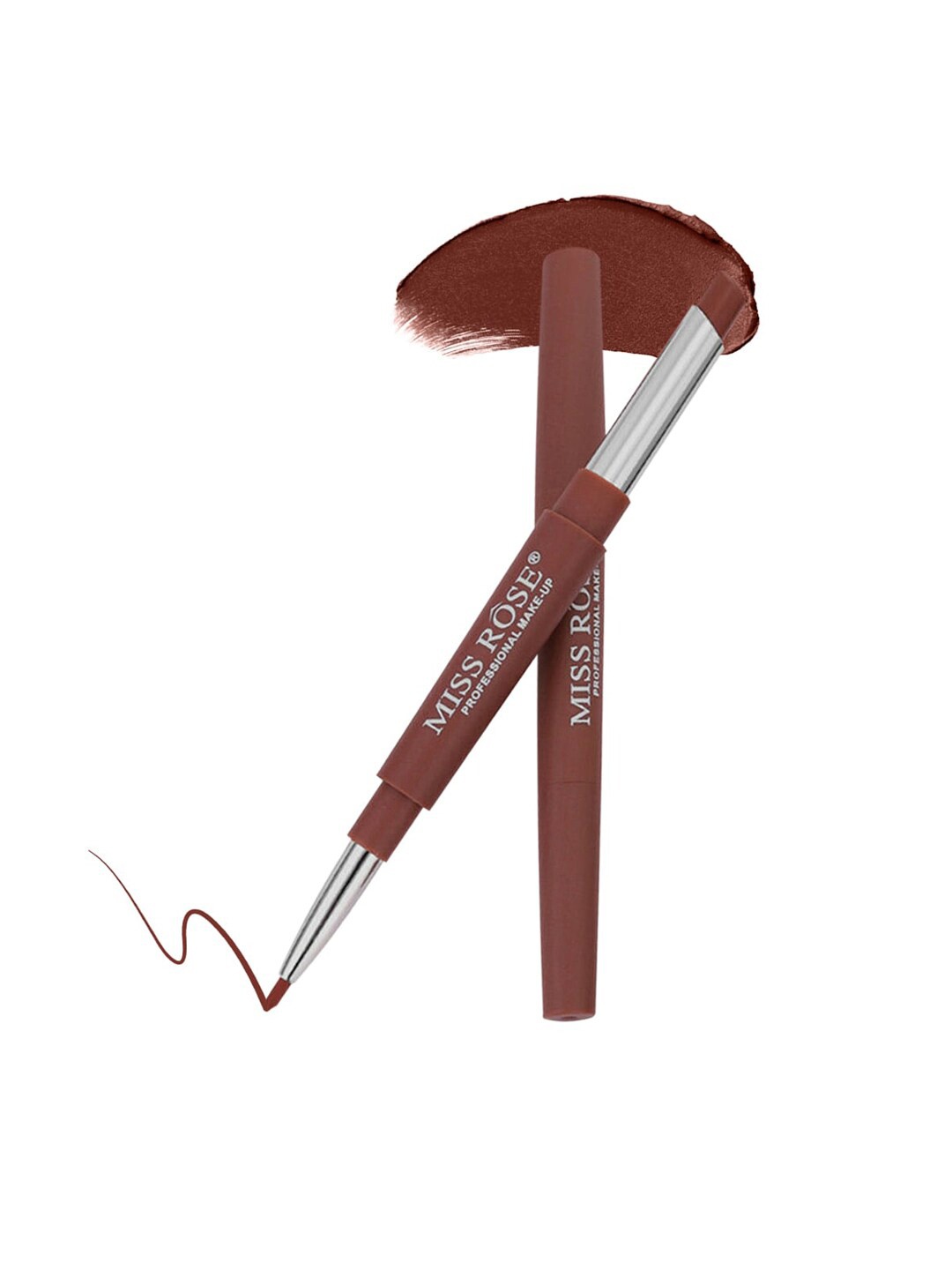 

MISS ROSE 2 In 1 Creamy Matte Lipstick Shade No 46 20 gm, Brown