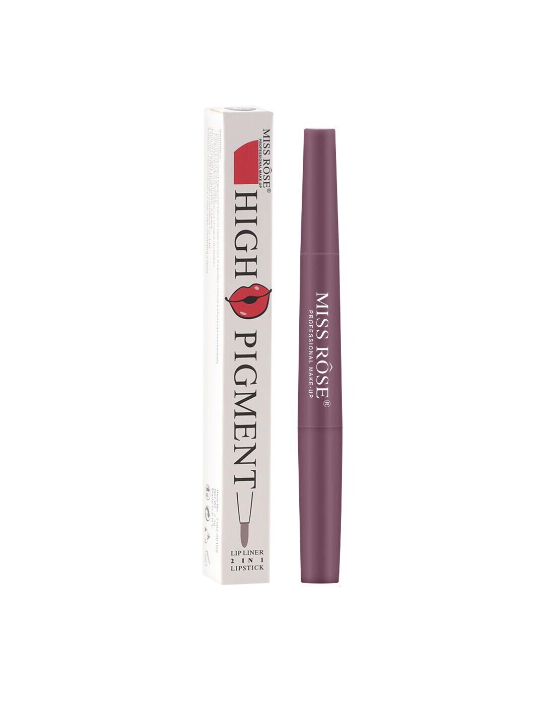 

Miss Rose Purple 2 In 1 Creamy Matte Lipstick Shade No 02 7102-001B 02, 20 gm