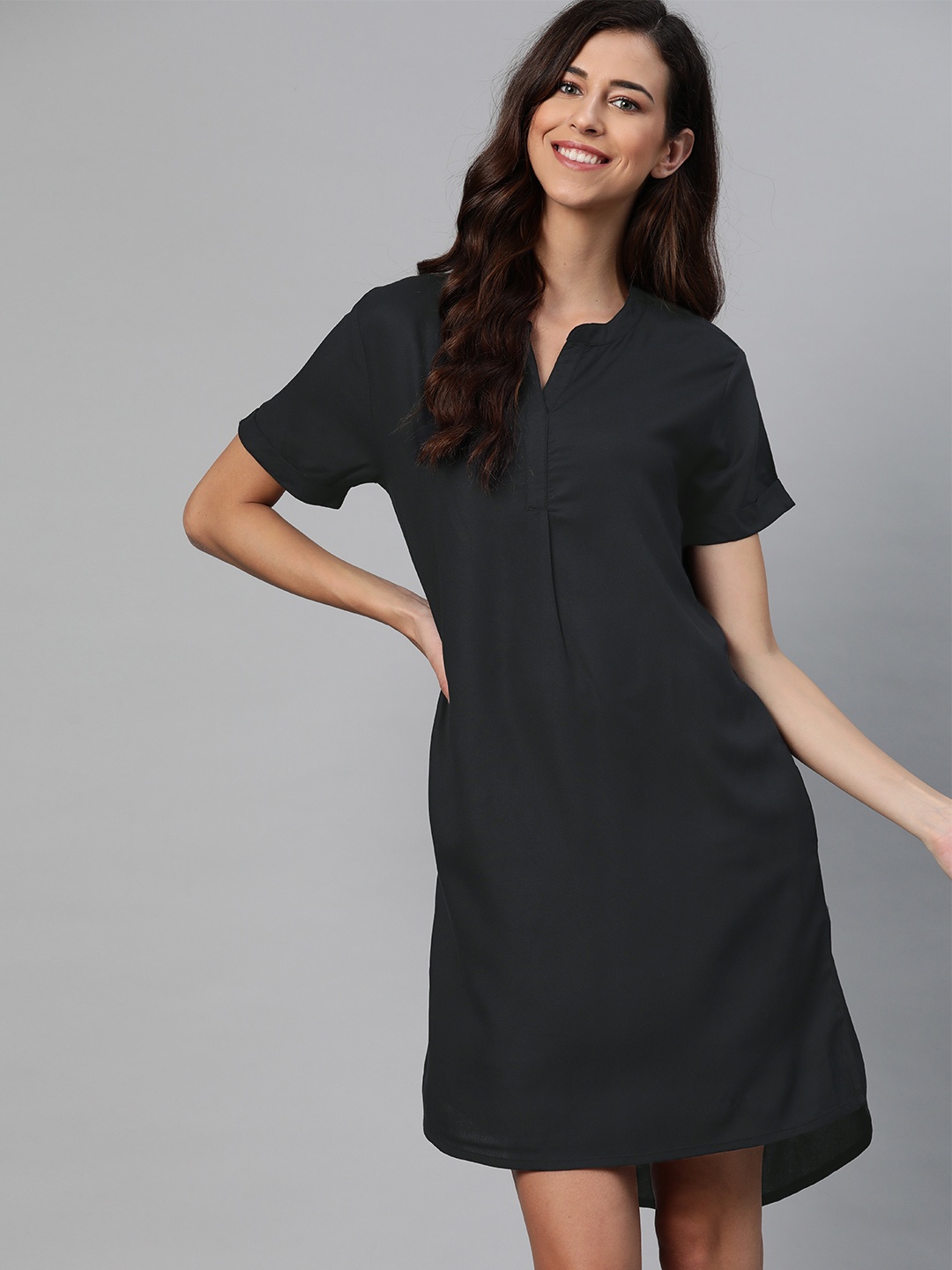 

Mast & Harbour Black Shift Dress