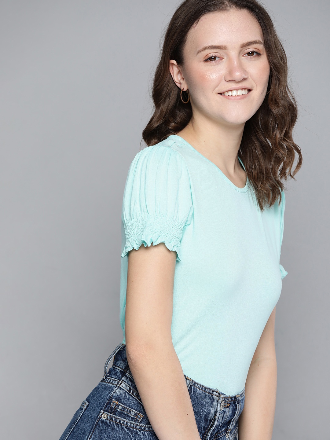 

Mast & Harbour Women Blue Regular Top