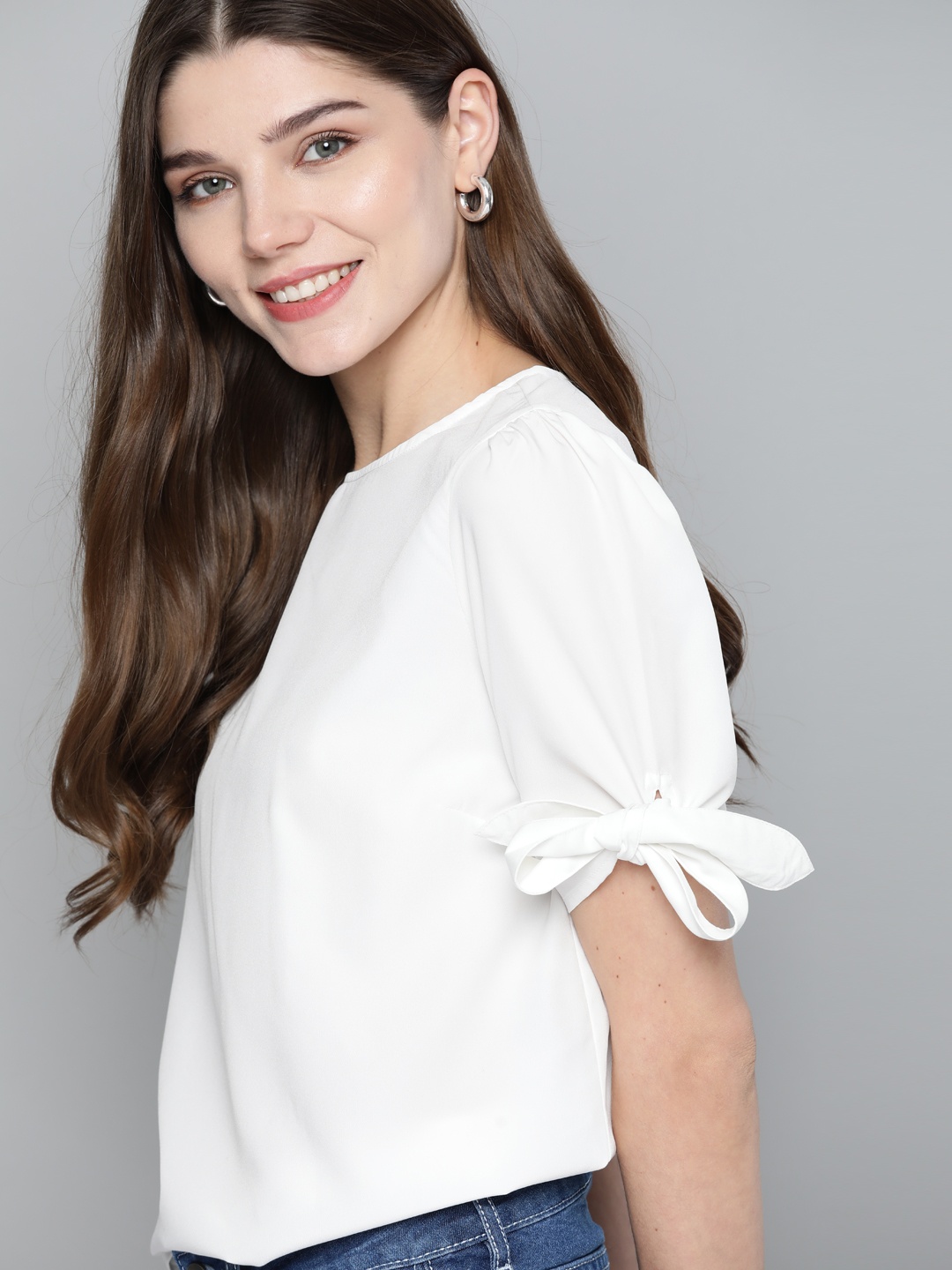 

Mast & Harbour White Solid Regular Top