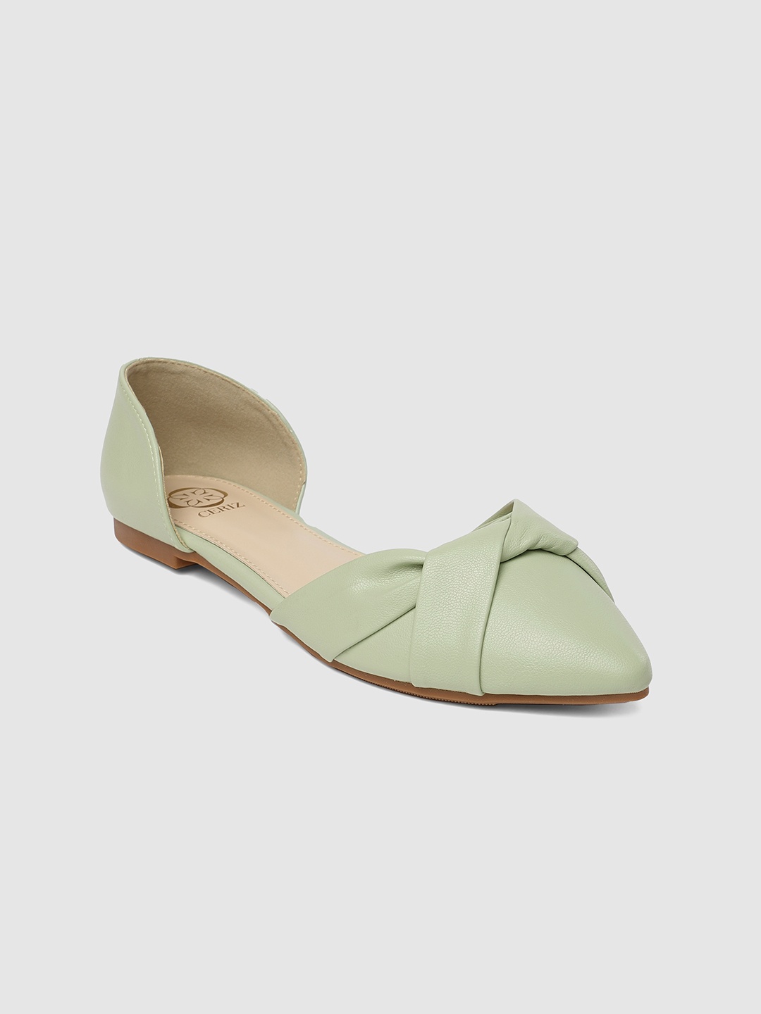 

CERIZ Women Mint Green Adelphe Solid Ballerinas