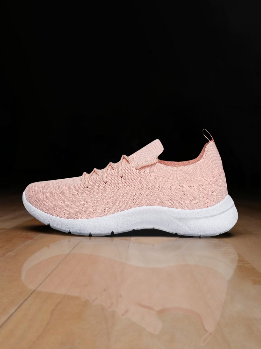 

DressBerry Women Pink Woven Design Sneakers