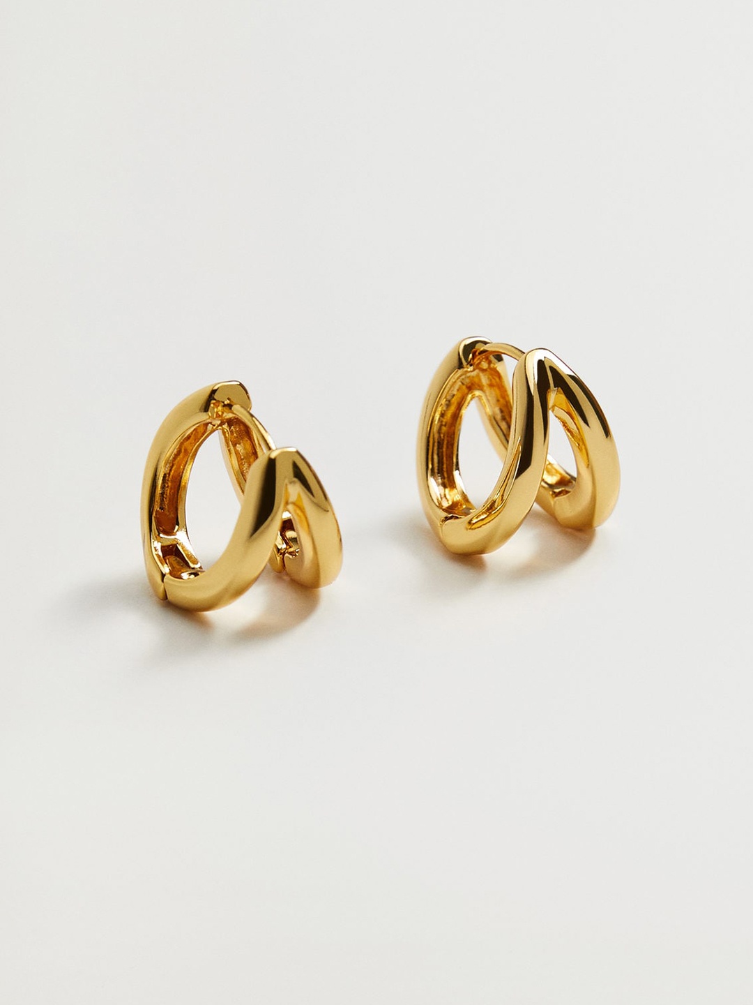 

MANGO Gold-Toned Circular Huggie Hoops