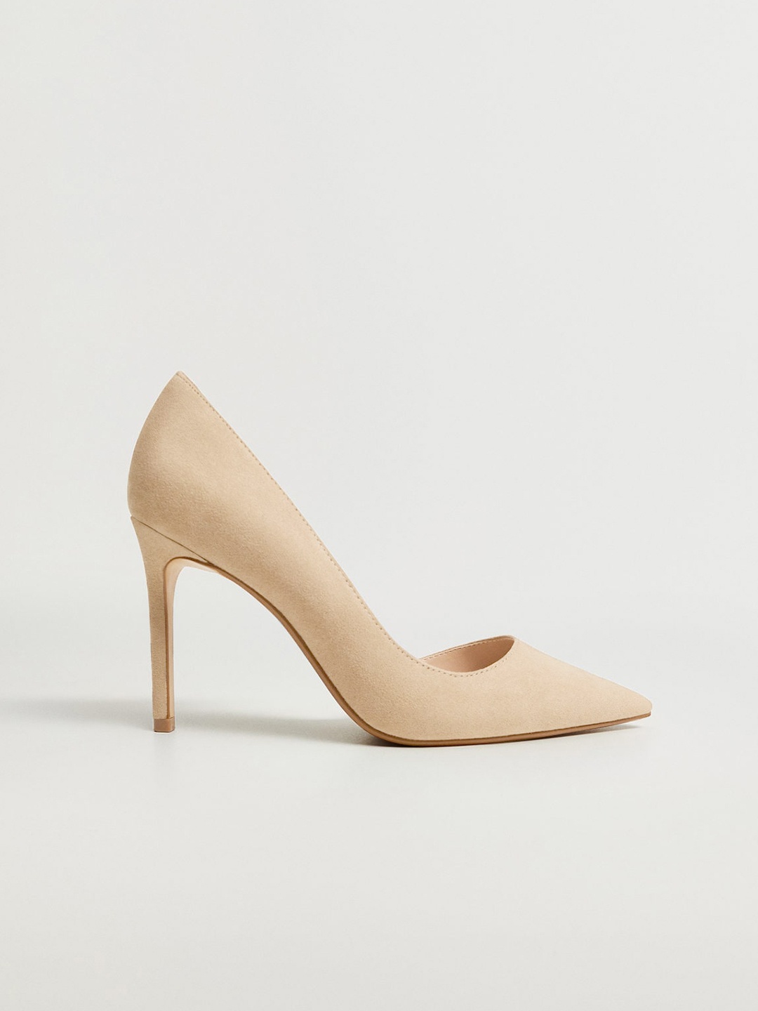 

MANGO Women Beige Solid Formal Pumps