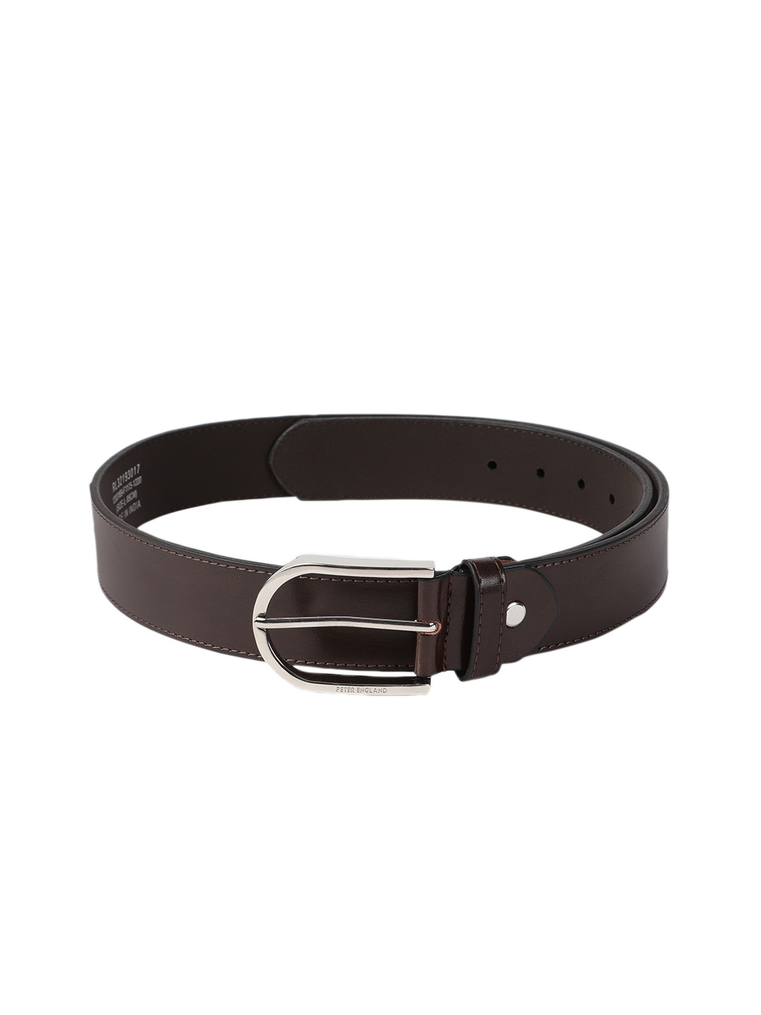 

Peter England Men Brown Solid Belt