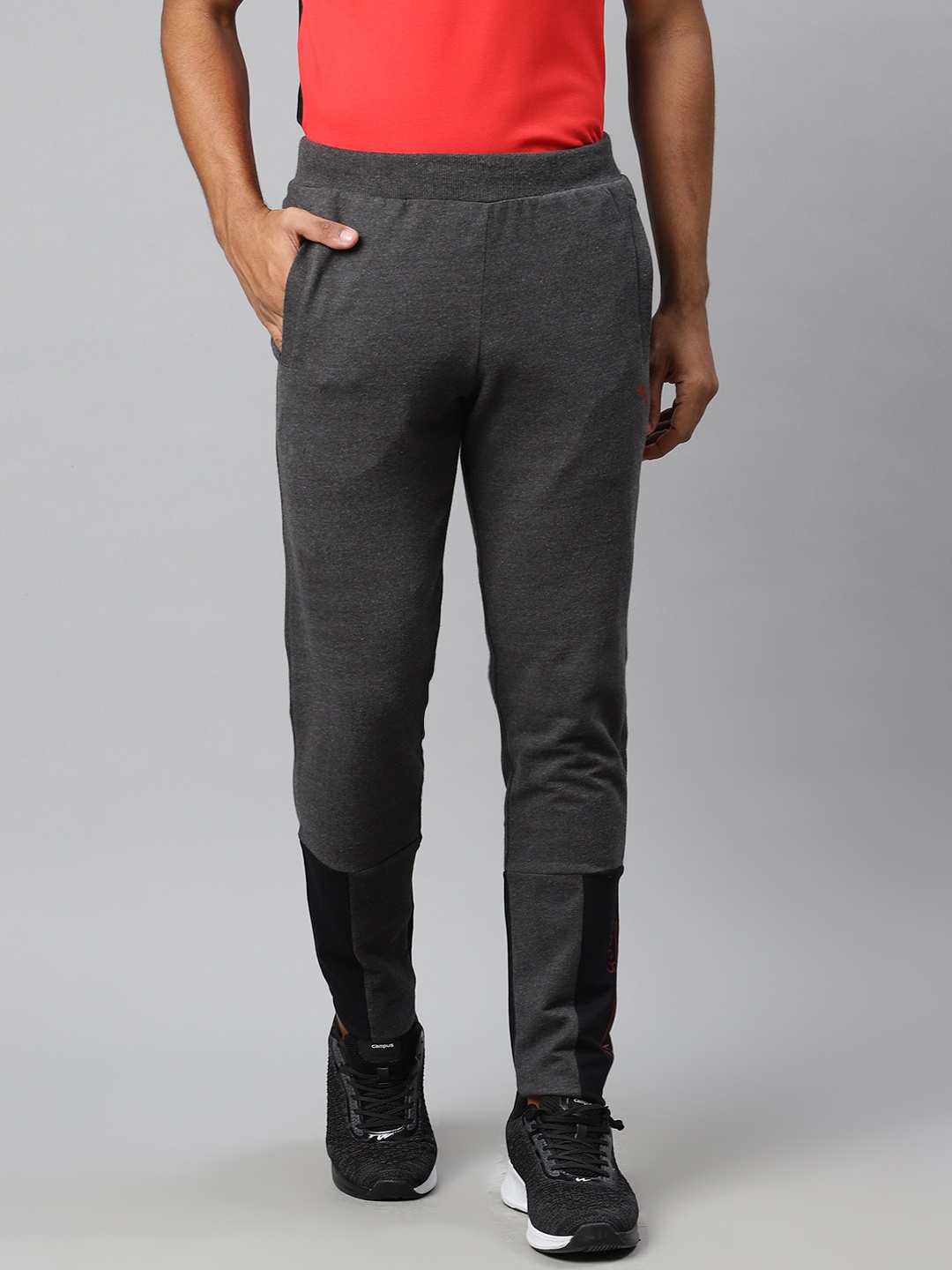 

one8 x PUMA Men Charcoal Grey Solid VK Track Pants