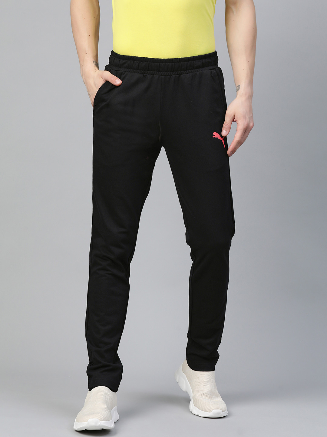 

Puma Men Black Graphic 11 Brand Logo Track Pants