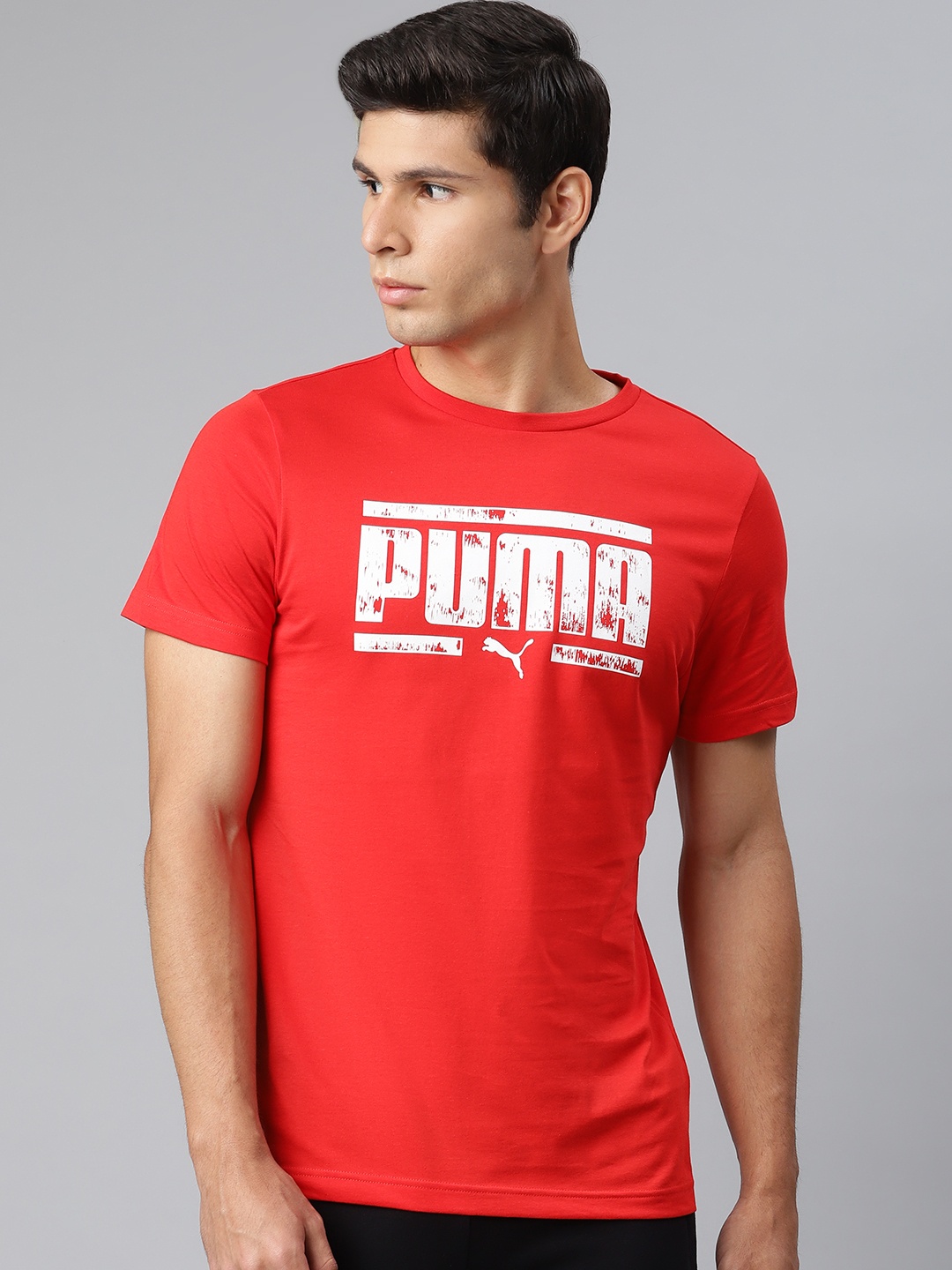 

Puma Women Slim Fit Brand Logo Graphic 24 T-shirt, Red