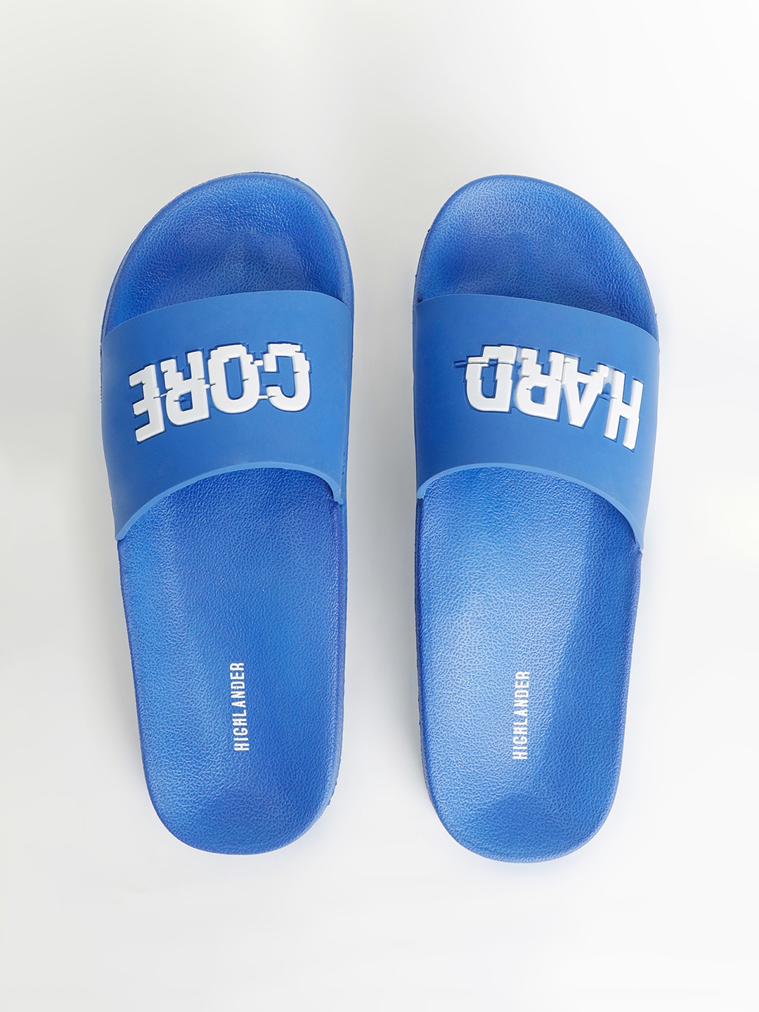 

HIGHLANDER Men Blue Printed Sliders