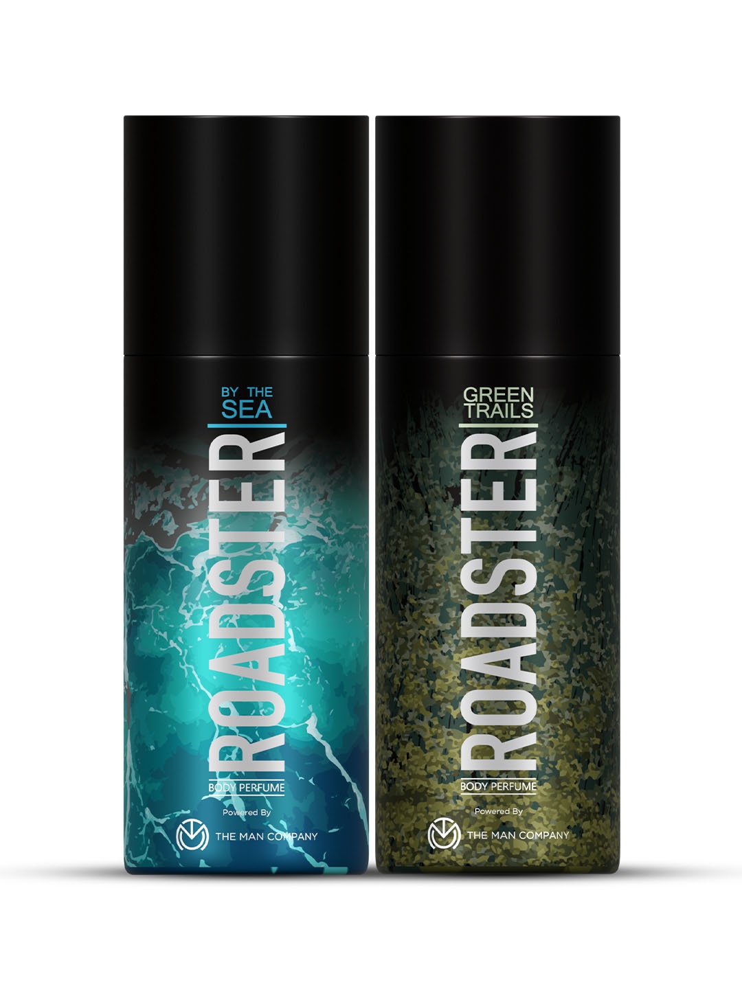 

Roadster Set of 2 No Gas Body Spray - By the Sea & Green Trails, Blue