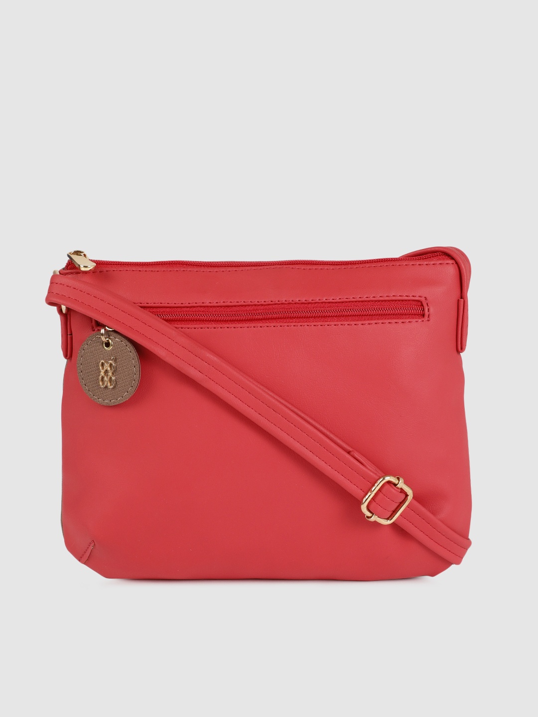 

Baggit Pink & Brown Solid Sling Bag