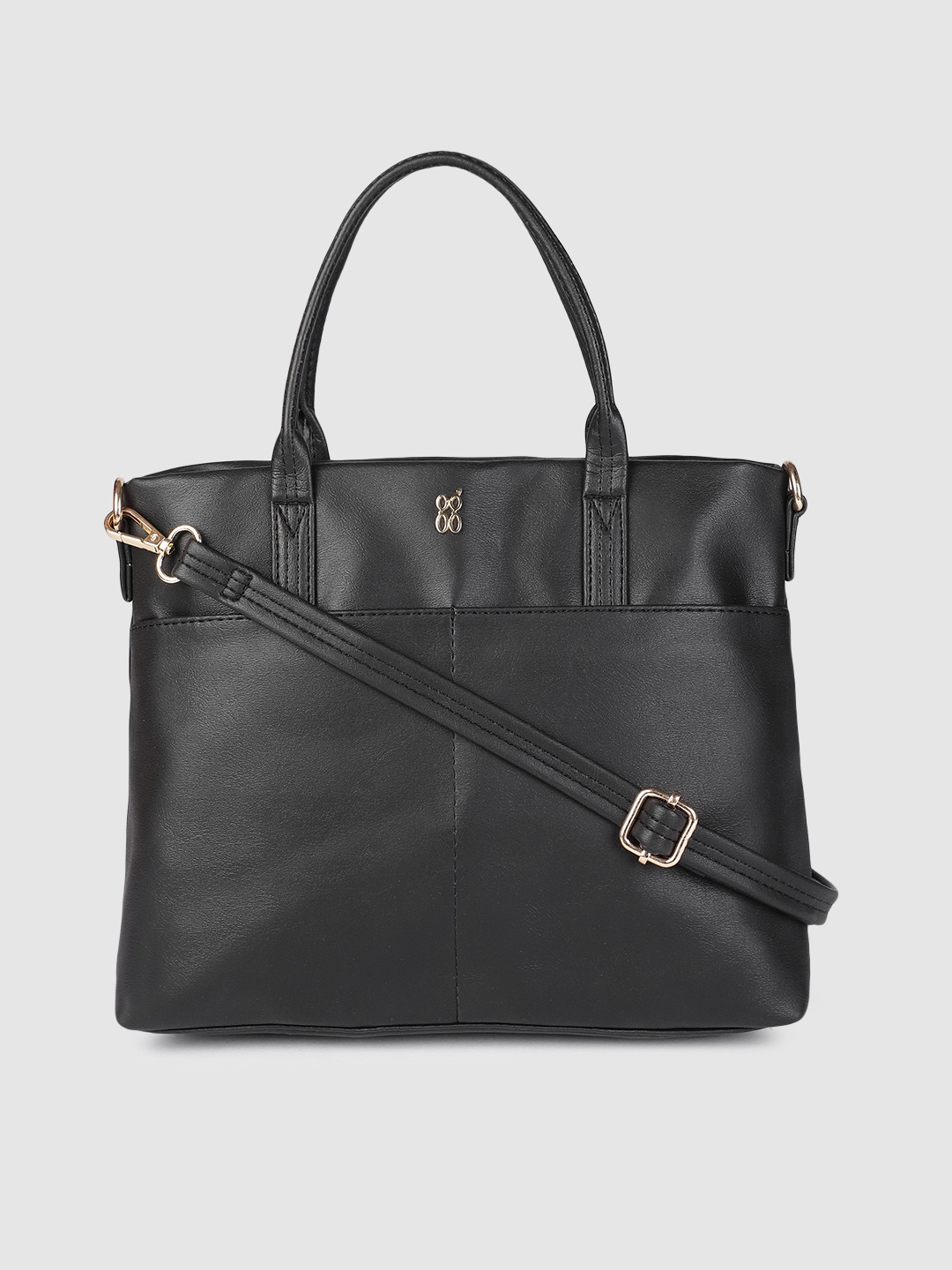 

Baggit Women Black Solid Handheld Bag
