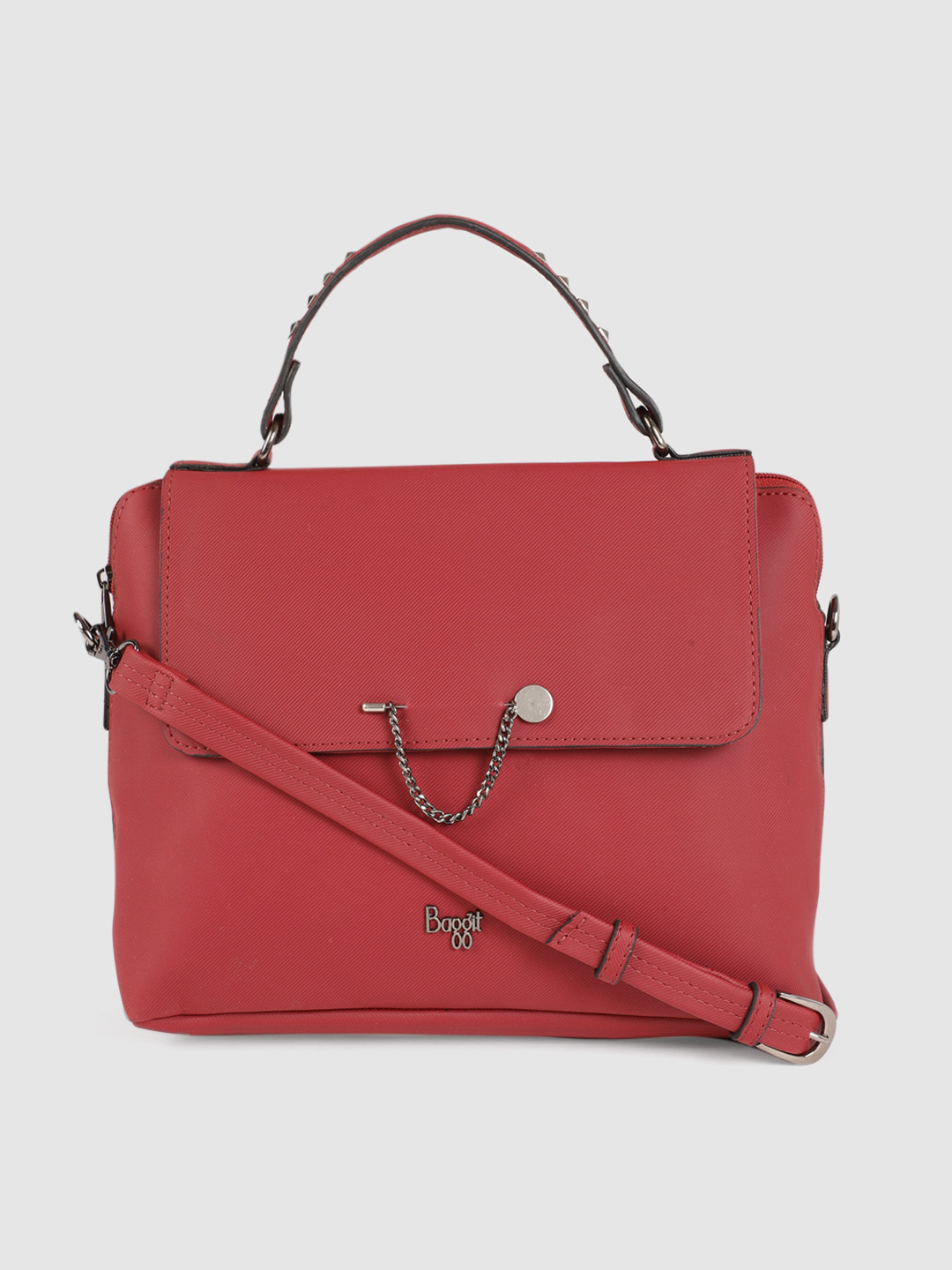 

Baggit Women Red Solid Satchel