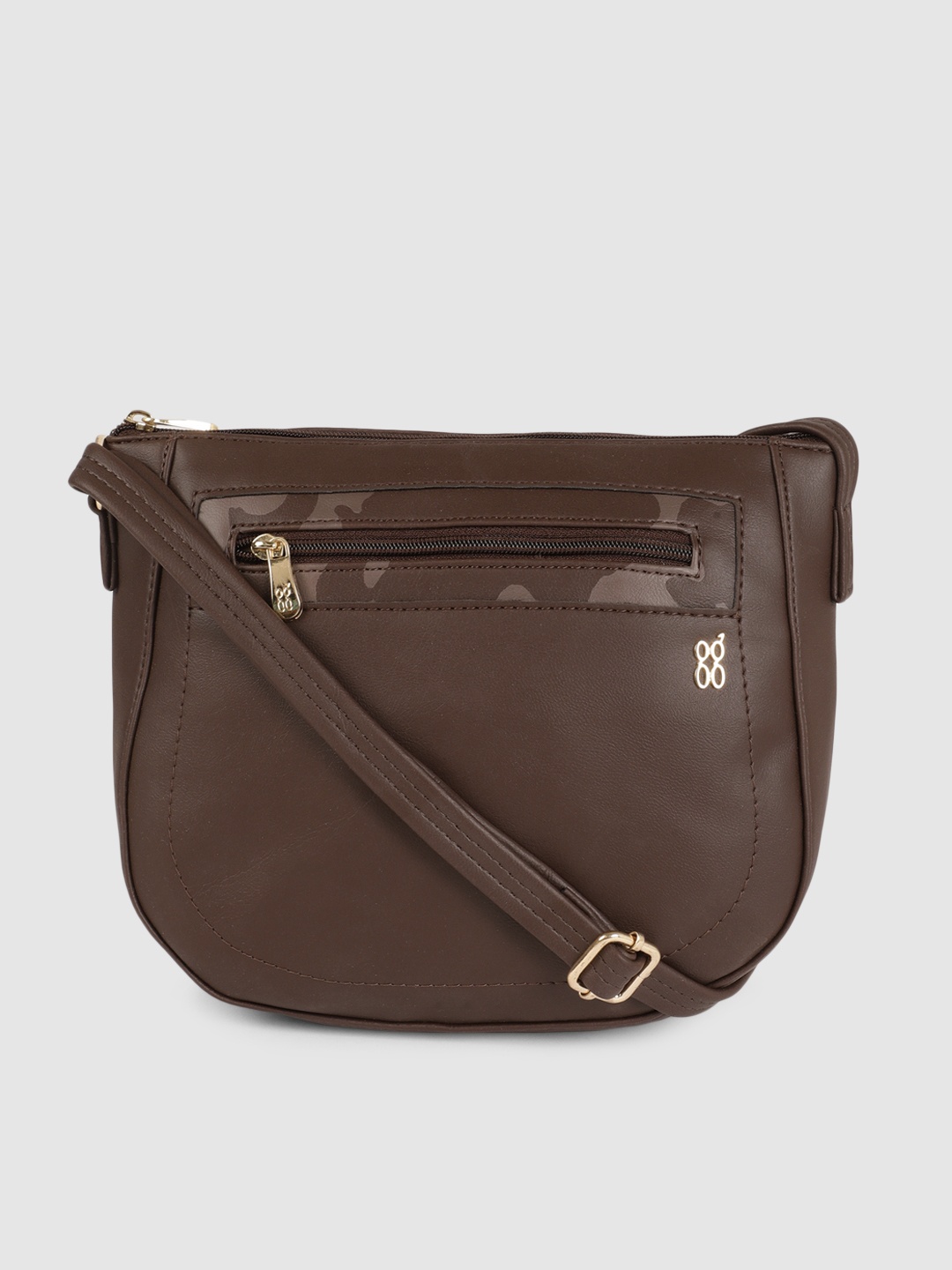 

Baggit Dark Brown Solid Sling Bag