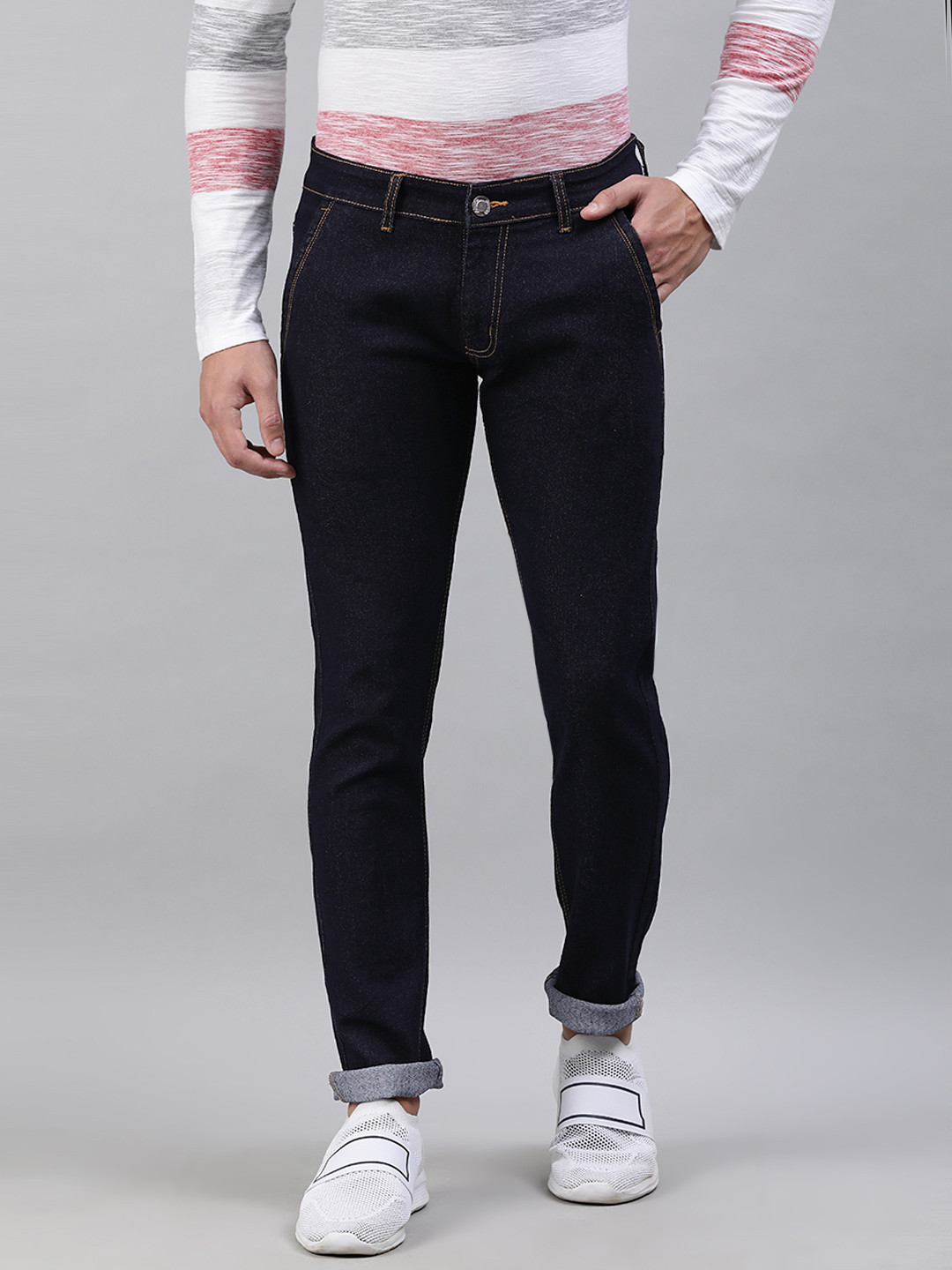 

Urbano Fashion Men Blue Slim Fit Mid-Rise Clean Look Stretchable Jeans