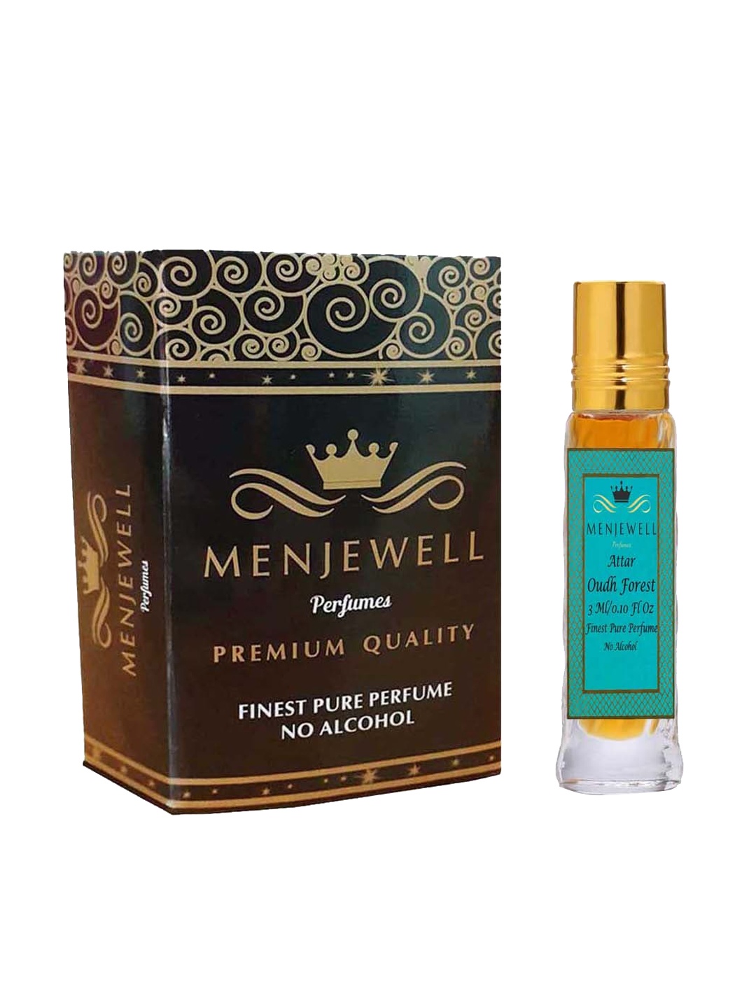 

Menjewell Unisex Attar Oudh Forest Perfume 3ml, Transparent