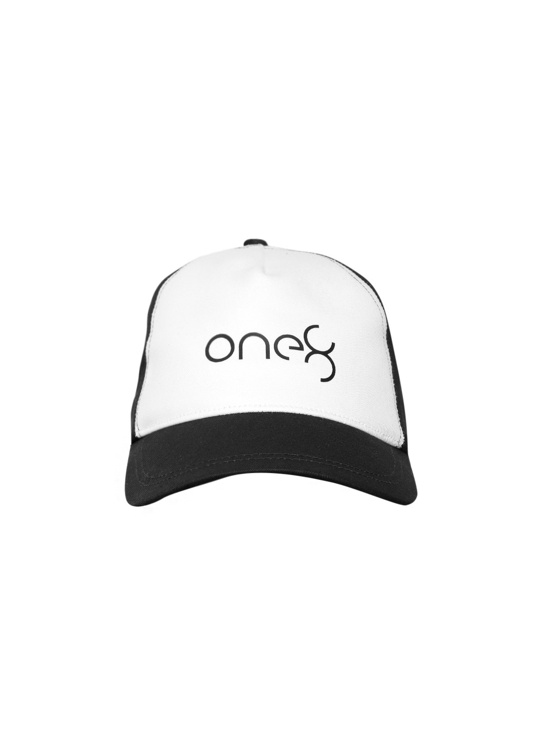 

one8 x PUMA Unisex White & Black Colourblocked Cotton Baseball Cap
