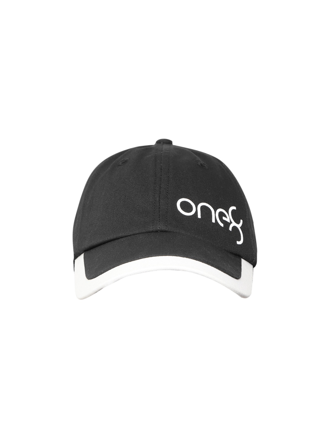

one8 x PUMA Unisex Black & White Brand Logo Print Cotton Baseball Cap