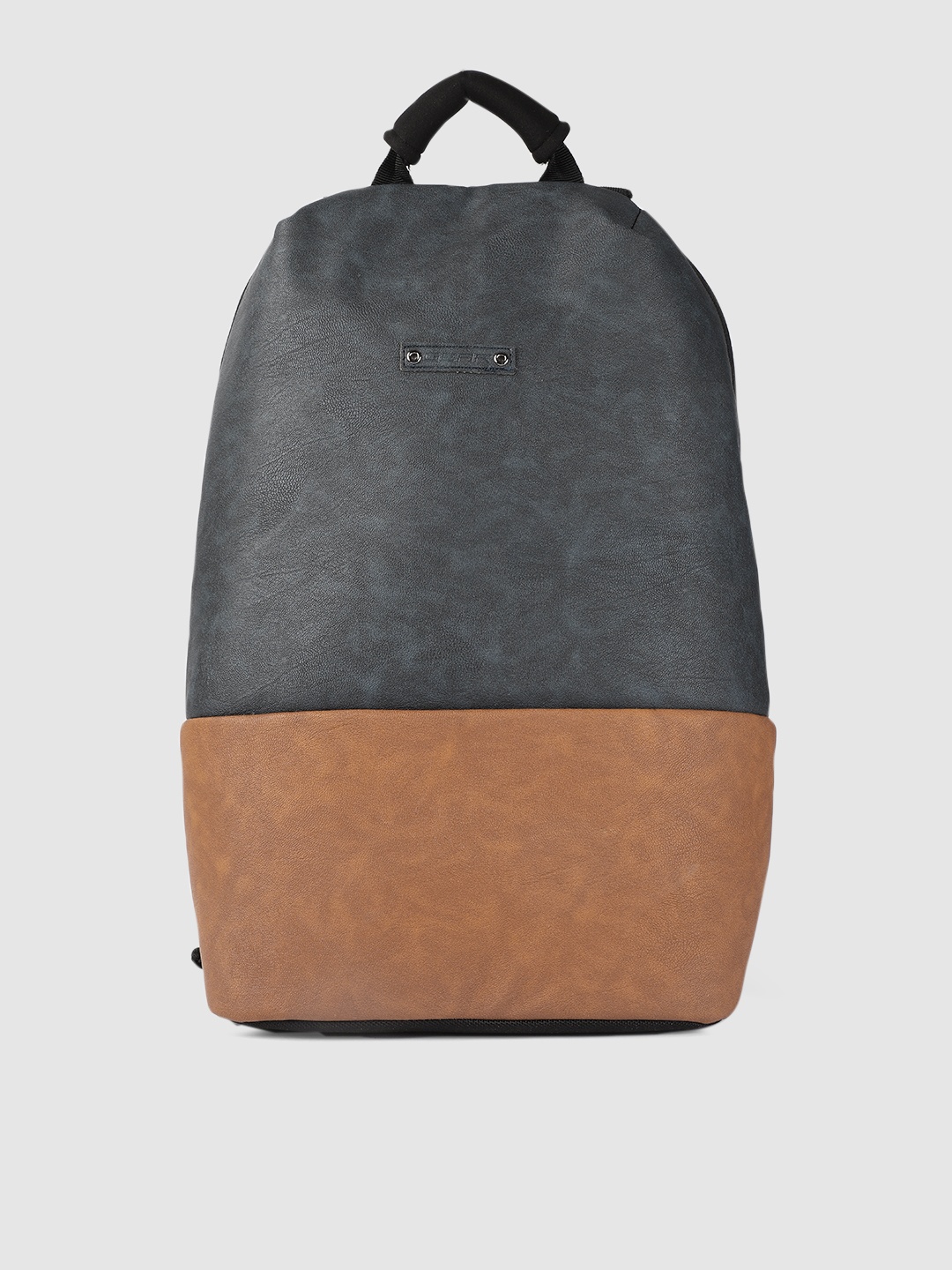 

Gear Unisex Tan Brown & Charcoal Grey Colourblocked Drifter Anti Theft Backpack