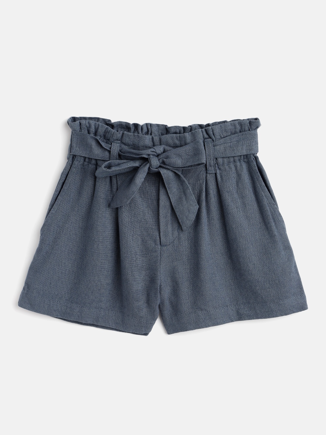 

Marks & Spencer Girls Blue Solid Regular Fit Shorts