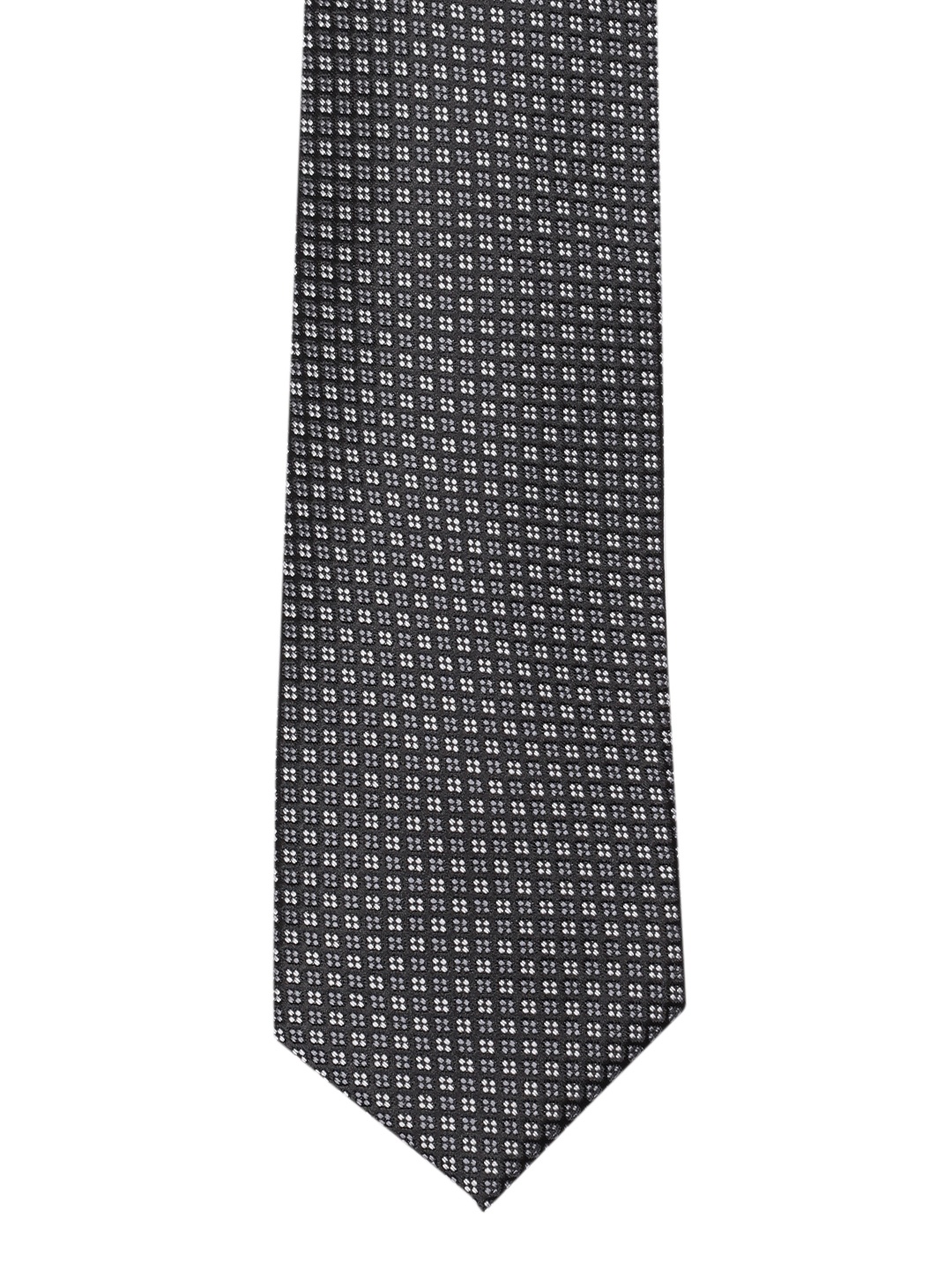 

INVICTUS Men Grey Woven Design Skinny Tie