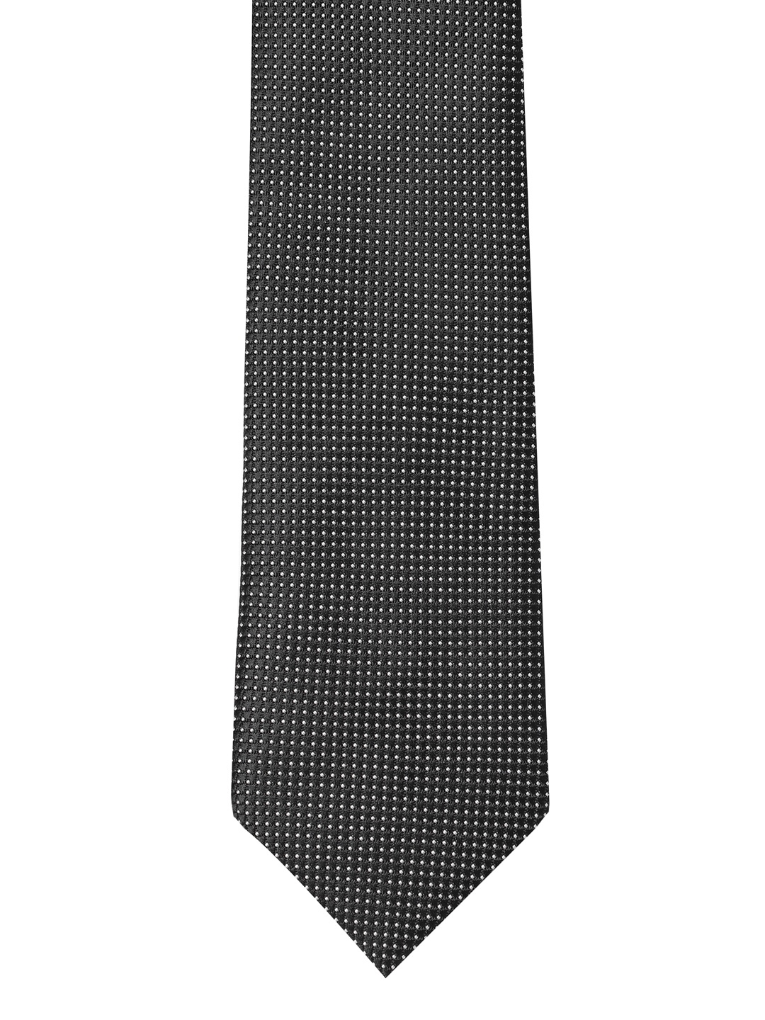 

INVICTUS Men Black Woven Design Skinny Tie