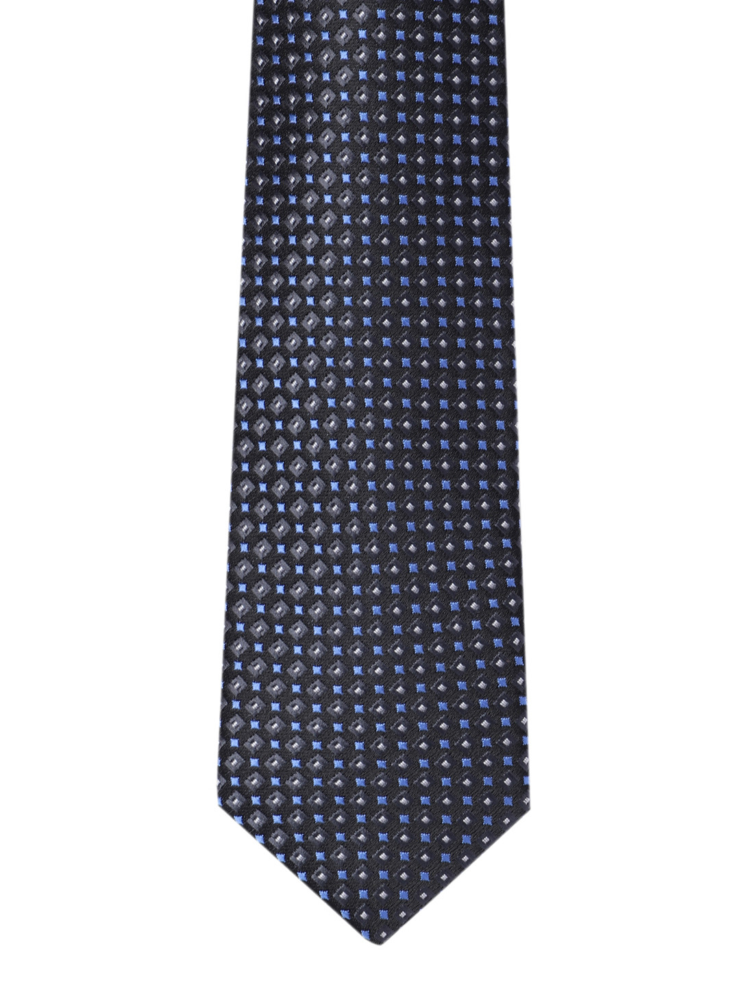 

INVICTUS Men Navy Blue Woven Design Skinny Tie
