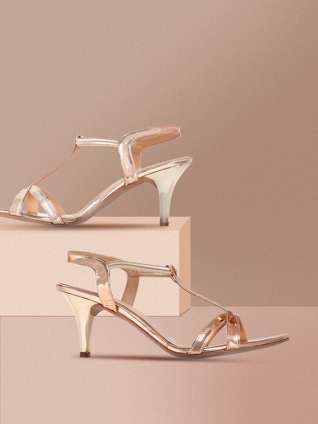 

CORSICA Women Rose Gold-Toned Solid Heels