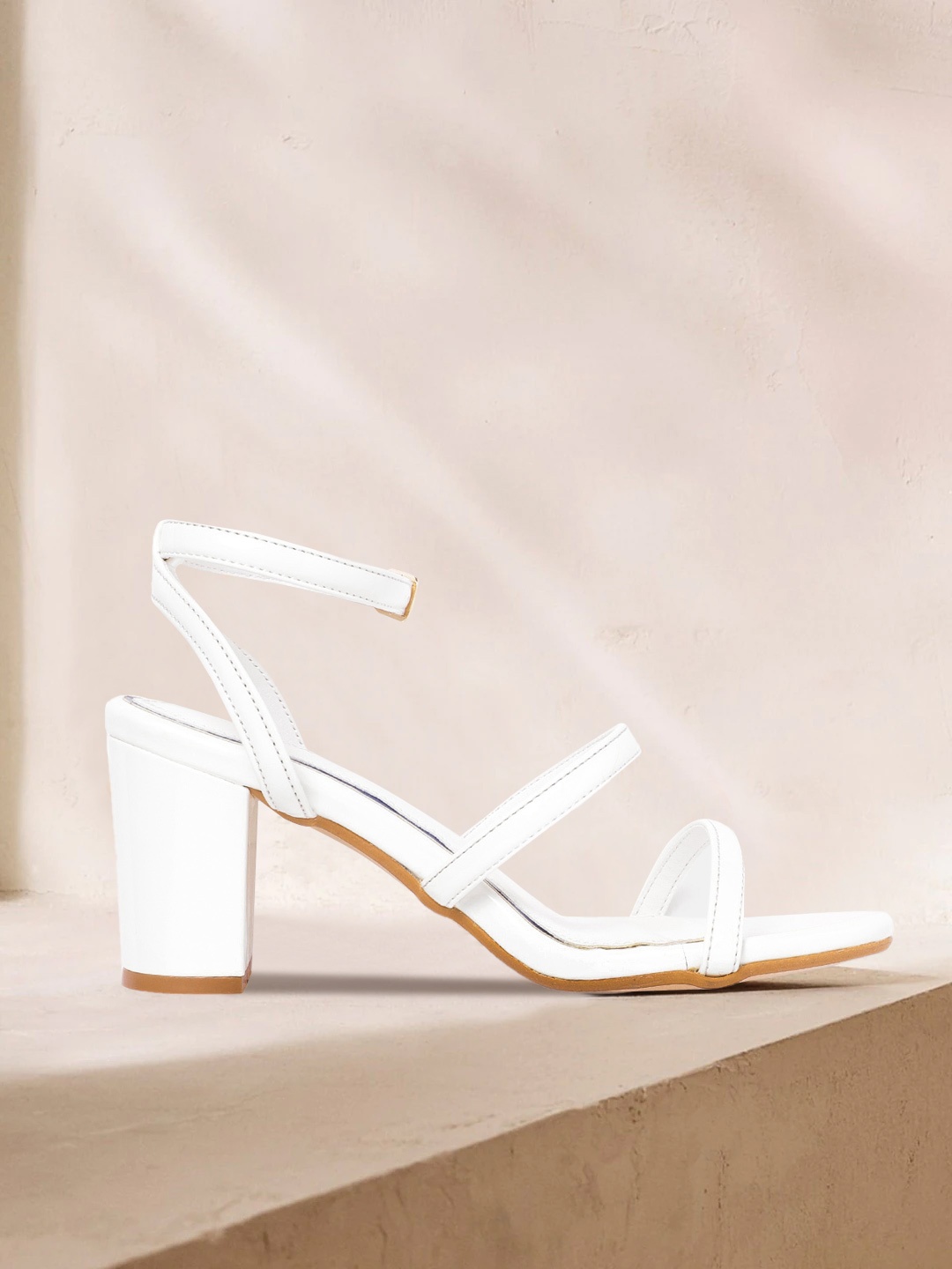 CORSICA Women White Solid Block Heels