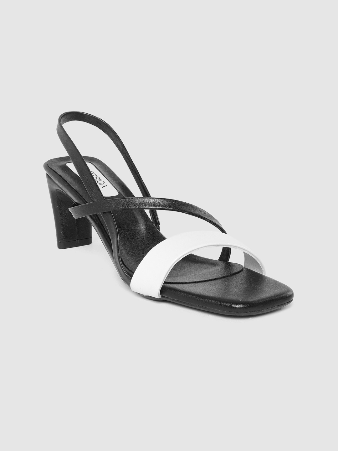 

CORSICA Women Black & White Colourblocked Block Heels