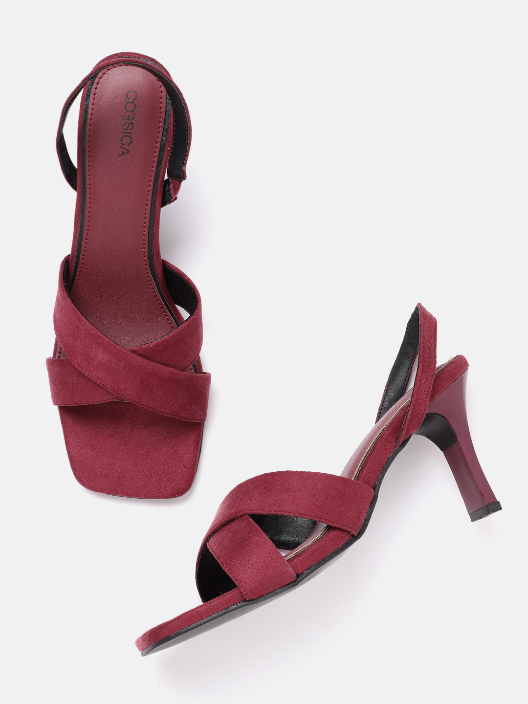 

CORSICA Women Maroon Solid Block Heels