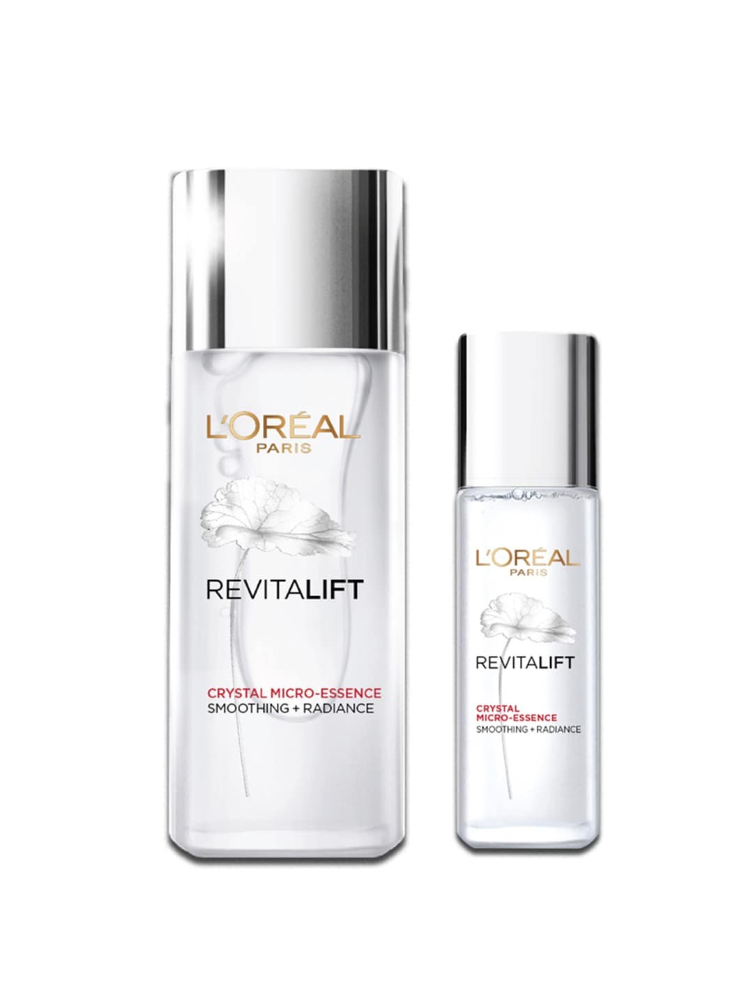 

LOreal Paris Set of 2 Crystal Micro-Essence for Smoothing & Radiance - 22ml + 65ml, Transparent