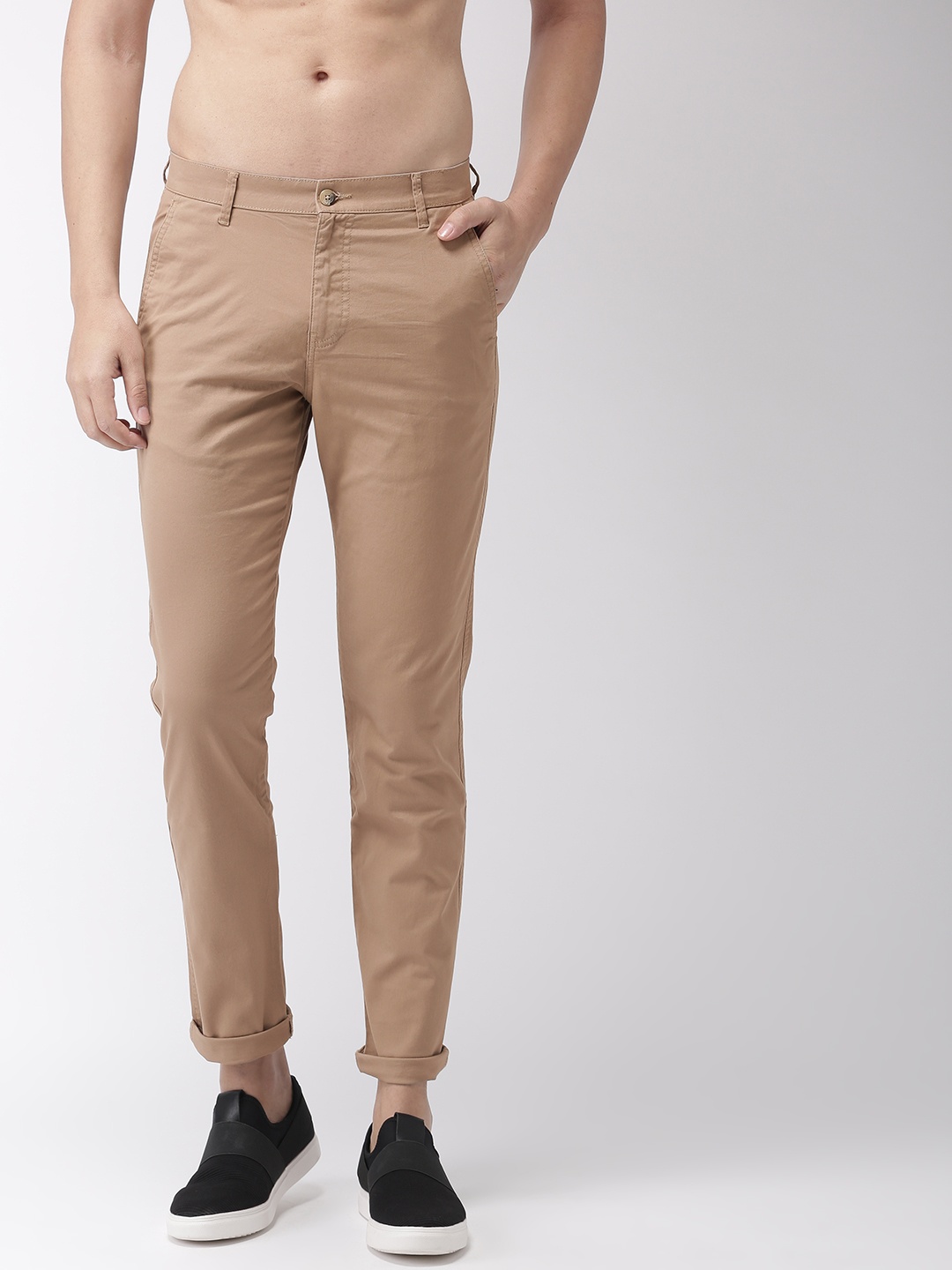 

Highlander Men Khaki Slim Fit Chinos