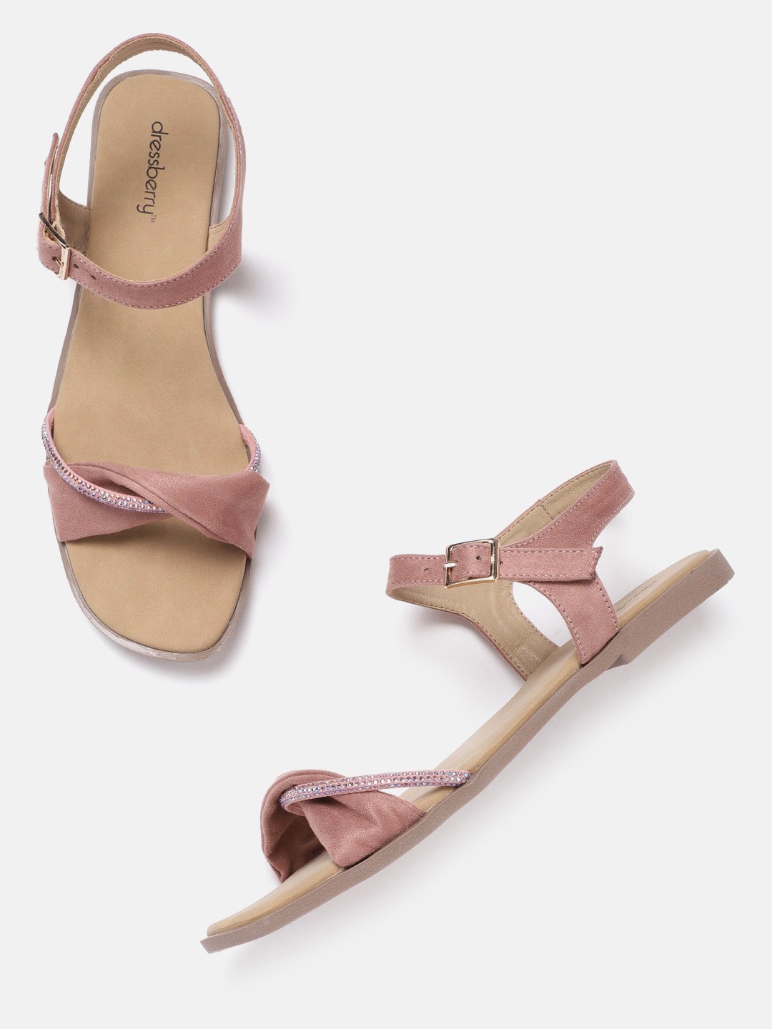 

DressBerry Women Nude-Coloured Open Toe Flats