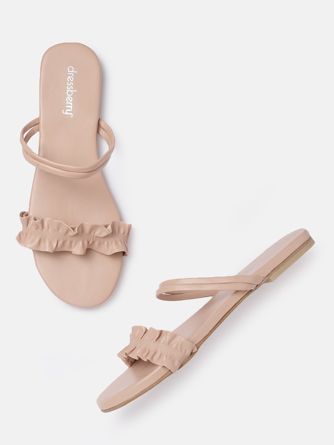 

DressBerry Women Peach-Coloured Open Toe Flats