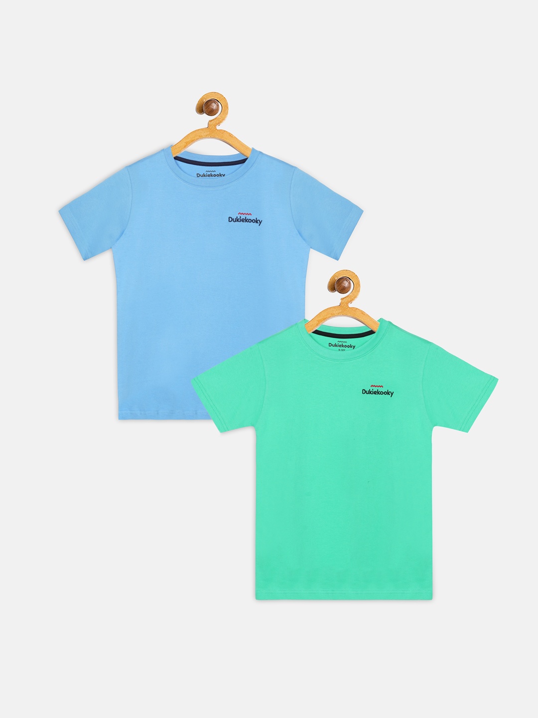 

DukieKooky Boys Multicoloured Solid Round Neck T-shirt, Multi