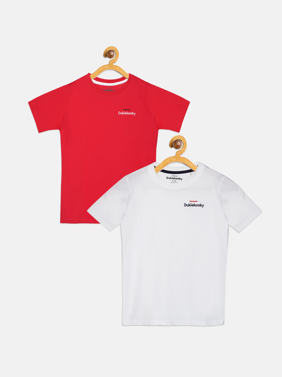 

DukieKooky Boys Multicoloured Solid Round Neck T-shirt, Multi
