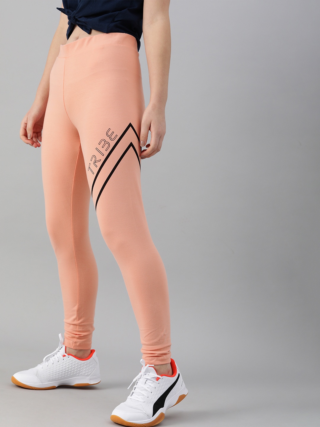 

Allen Solly Tribe Women Pink Solid Leggings