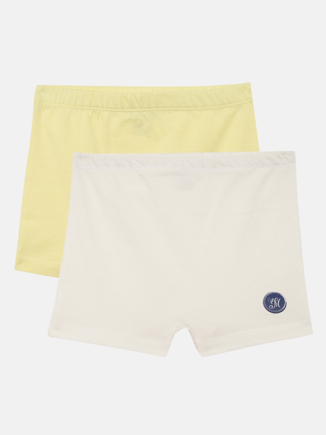 

Metro Kids Company Girls White & Yellow Pack of 2 Briefs, Off white