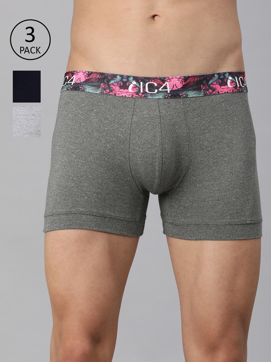 

IC4 Men Fashion Trunk Combo Pack of 3, Multi