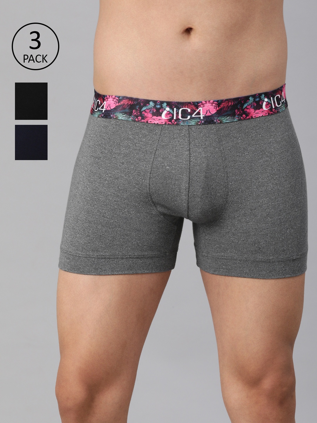 

IC4 Men Fashion Trunk Combo Pack of 3, Multi
