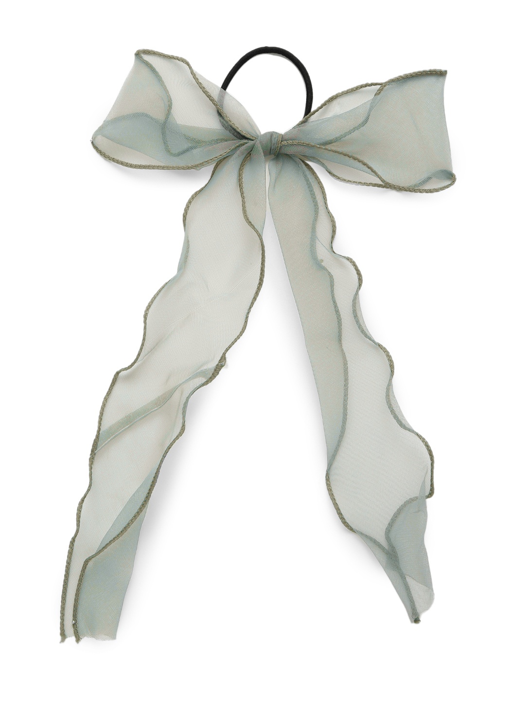 

Justpeachy Women Blue Lace Ponytail Holders