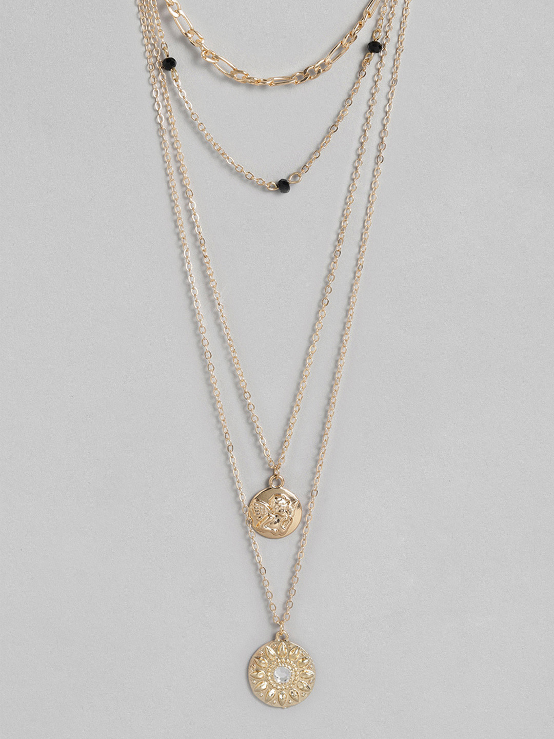 

justpeachy Gold-Plated Layered Necklace